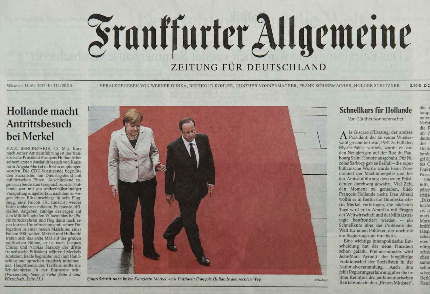 Frankfurter Allgemeine Zeitung, 16.05.12